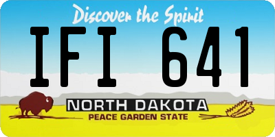 ND license plate IFI641