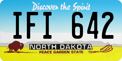 ND license plate IFI642