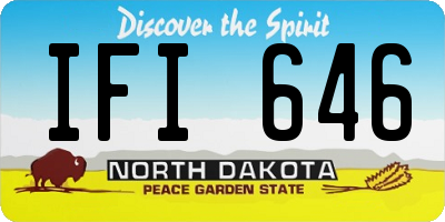ND license plate IFI646