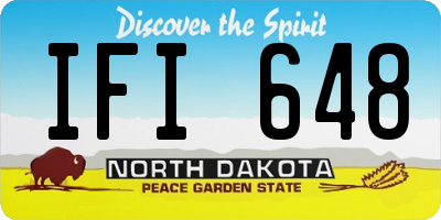 ND license plate IFI648