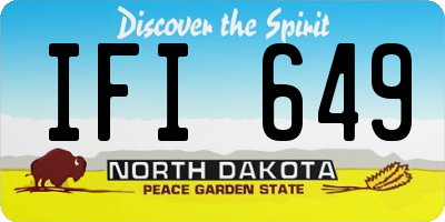 ND license plate IFI649
