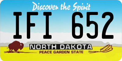 ND license plate IFI652