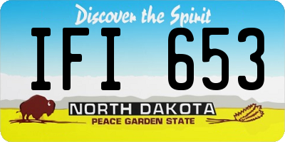 ND license plate IFI653
