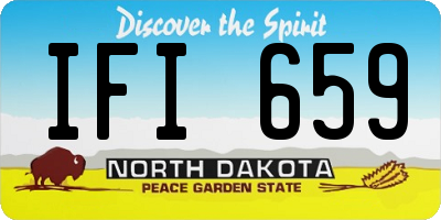 ND license plate IFI659