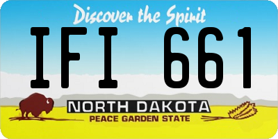 ND license plate IFI661