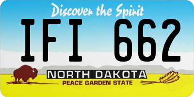 ND license plate IFI662