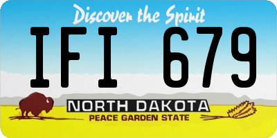 ND license plate IFI679