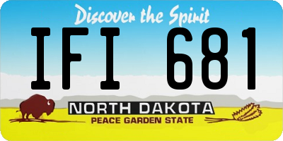 ND license plate IFI681