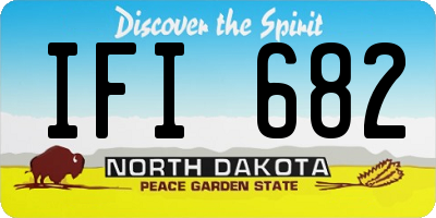 ND license plate IFI682