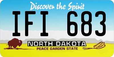 ND license plate IFI683