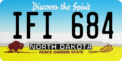 ND license plate IFI684