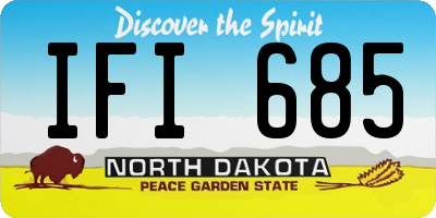 ND license plate IFI685