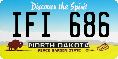 ND license plate IFI686