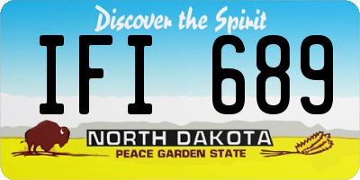 ND license plate IFI689