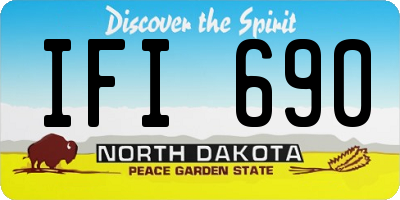 ND license plate IFI690