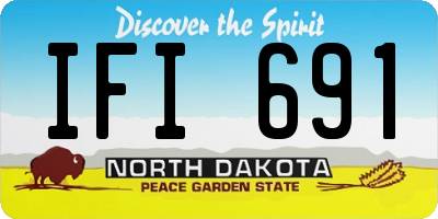 ND license plate IFI691