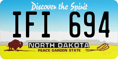 ND license plate IFI694