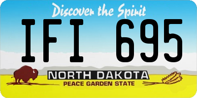 ND license plate IFI695