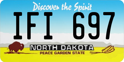 ND license plate IFI697