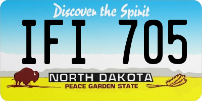 ND license plate IFI705