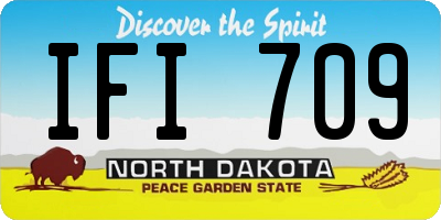 ND license plate IFI709
