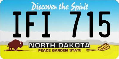 ND license plate IFI715