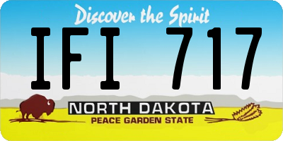 ND license plate IFI717