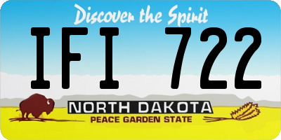 ND license plate IFI722