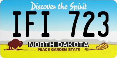 ND license plate IFI723