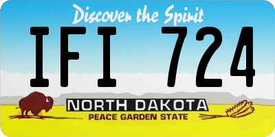 ND license plate IFI724