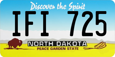 ND license plate IFI725