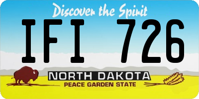 ND license plate IFI726