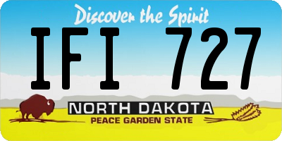 ND license plate IFI727