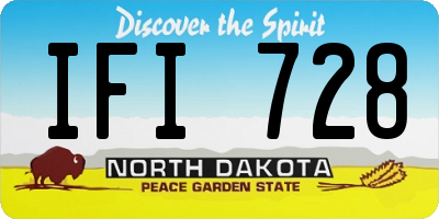 ND license plate IFI728