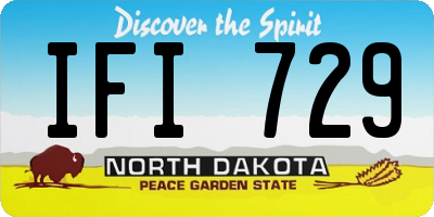 ND license plate IFI729