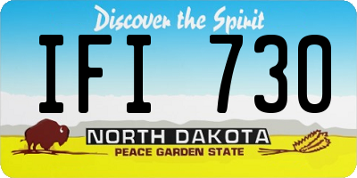 ND license plate IFI730