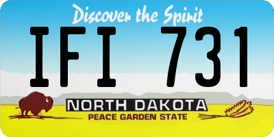 ND license plate IFI731