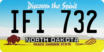 ND license plate IFI732