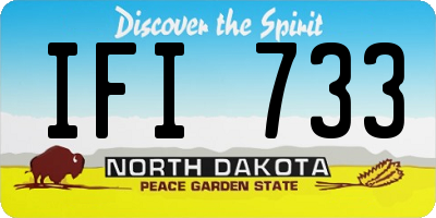 ND license plate IFI733