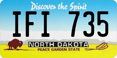 ND license plate IFI735