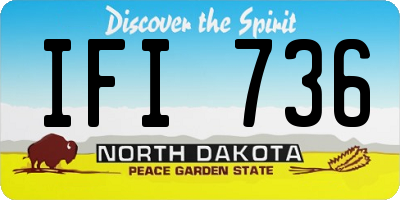 ND license plate IFI736