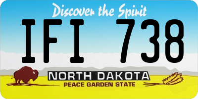 ND license plate IFI738