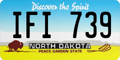 ND license plate IFI739