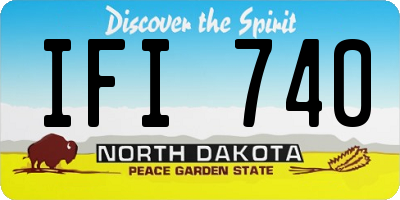 ND license plate IFI740