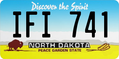 ND license plate IFI741