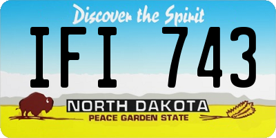 ND license plate IFI743