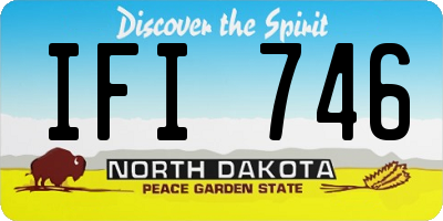 ND license plate IFI746