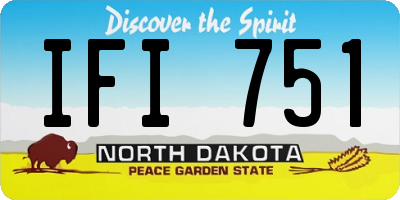ND license plate IFI751