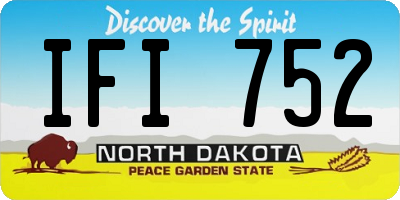 ND license plate IFI752