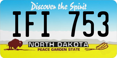 ND license plate IFI753